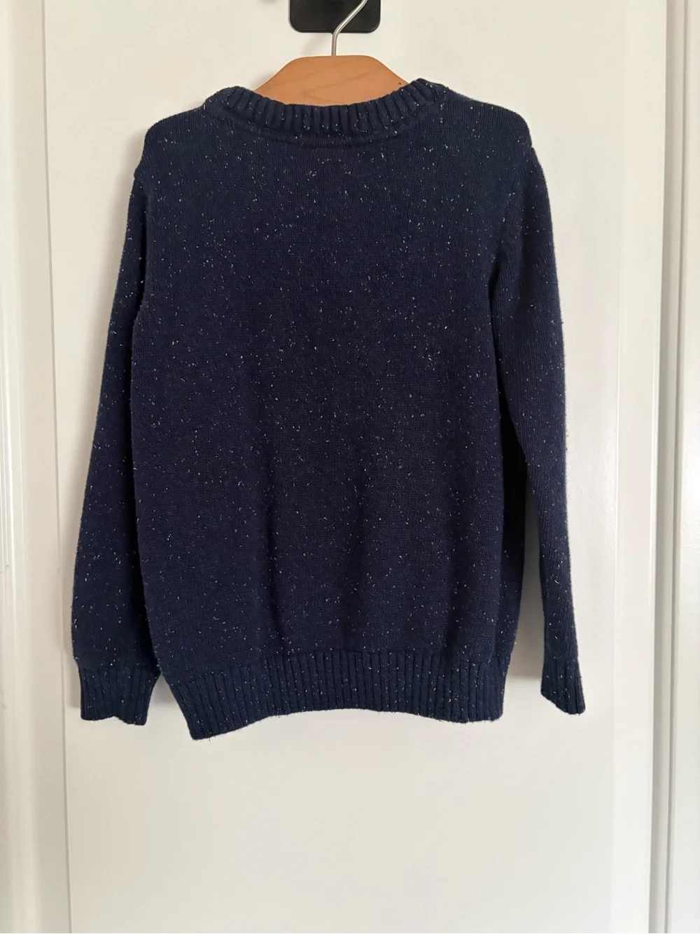 Gymboree Boys Holiday Navy Crewneck Sweater with Snowman
